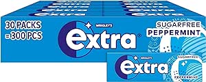 Wrigley's Extra Peppermint Sugarfree Chewing Gum 30 x 10pk