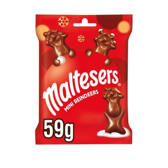 Maltesers Mini Milk Chocolate Reindeer, Christmas Gifts,59g (Box of 24)