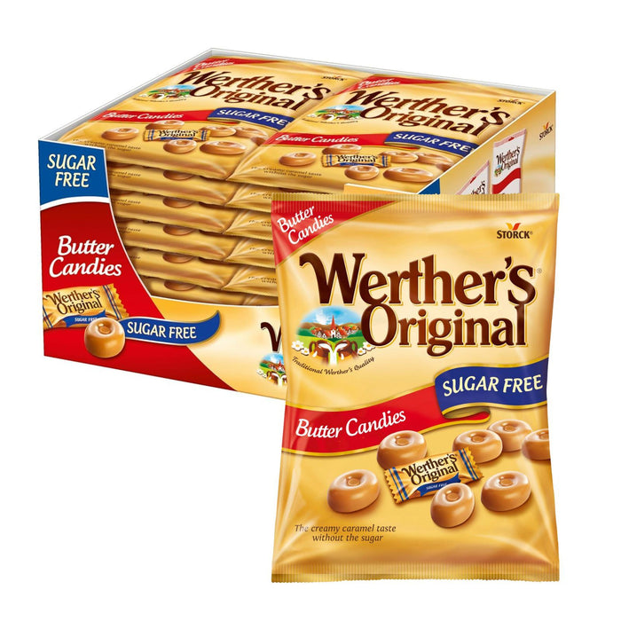 Werther's Original Sugar Free Butter Candies 80g (Box of 18)