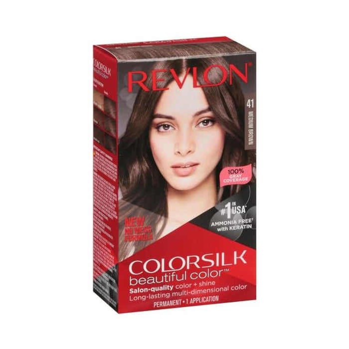 Revlon Colorsilk Permanent Hair Colour - 41 Medium Brown