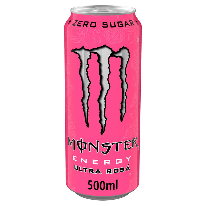 Monster Energy Ultra Rosa, Sugar Free Energy Drink (24 x 500ml)