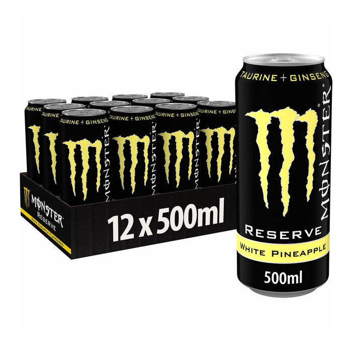 Monster Reserve White Pineapple Energy Drink 500ml (Box of 12)