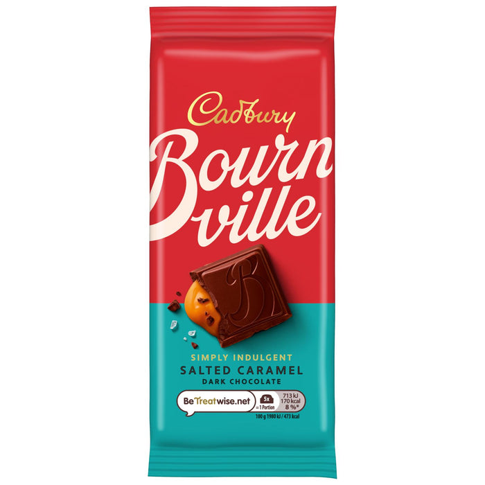 Cadbury Bournville Salted Caramel Dark Chocolate Bar (18 x 110g)