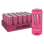 Monster Energy Ultra Rosa, Sugar Free Energy Drink (24 x 500ml)