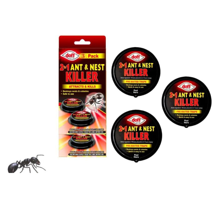 Ant killer | Indoor & Outdoor use ant killer bait station | Doff ant bait station  3 Pack