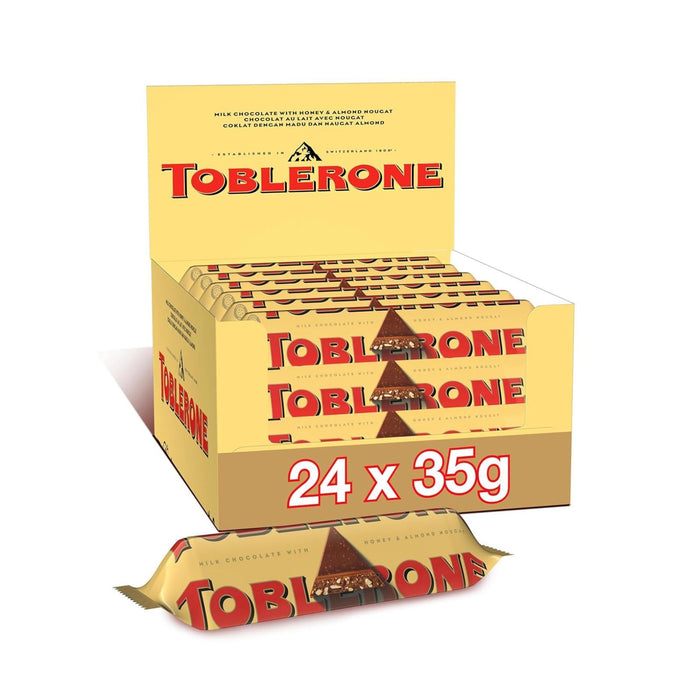 Toblerone Chocolate Bars 35g (Box of 24)