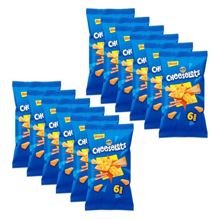 Mini Cheddars Cheeselets Baked Snacks, 6 Pack (12 x 147g)