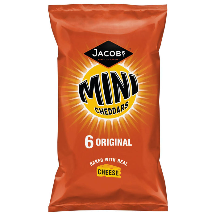 Jacobs Mini Cheddars Original Flavour 150g (6 x 25g)  BB 20/4/24