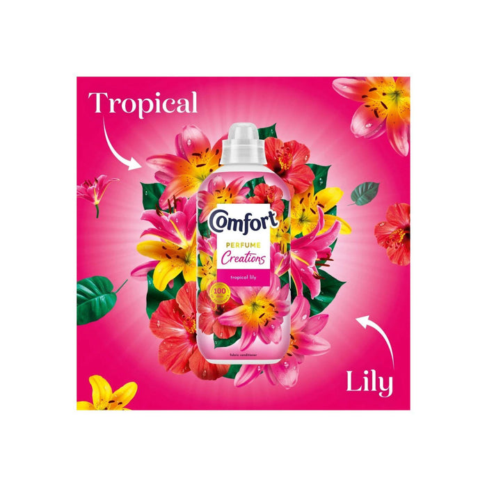 Comfort Fabric Conditioner Perfume Creations Tropical Lily, 26 W 780 ml
