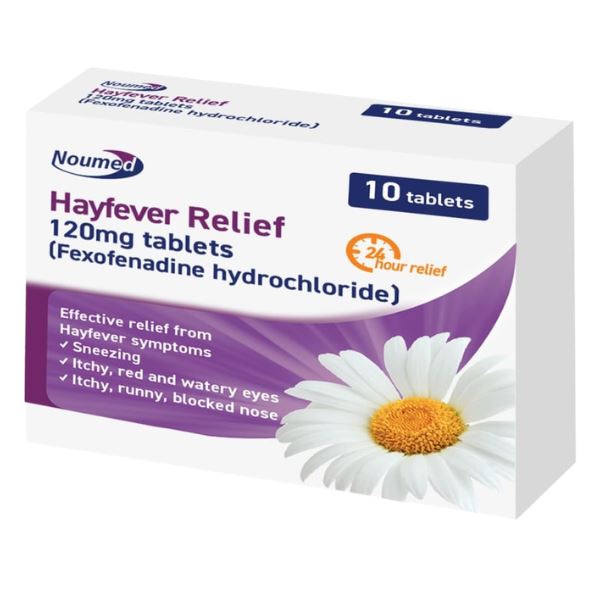 Noumed Hayfever Relief 120mg Tablets, 10s