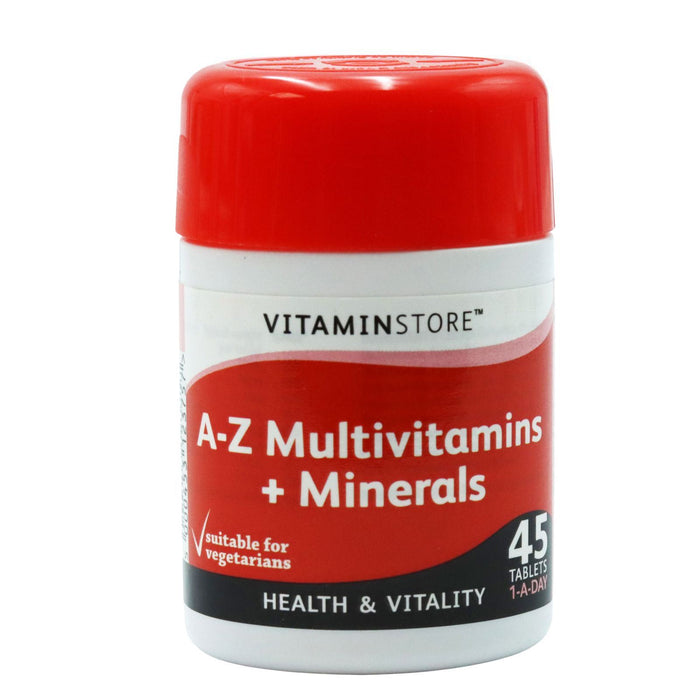 Vitamin Store A-Z Multivitamins & Minerals Food Supplement 45's