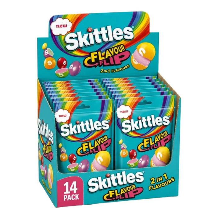 Skittles Fruit Flavour Flip Sweets Bag (14 x 109g)