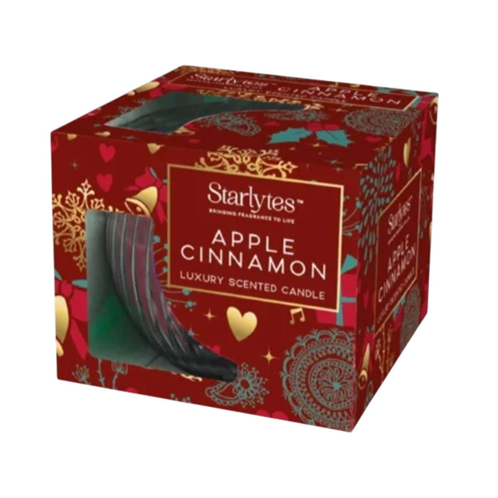 Starlytes Christmas Box Candle Apple Cinnamon 3oz