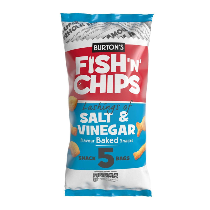 Burton's Fish N Chips 5 Pack 125g (Box of 18)