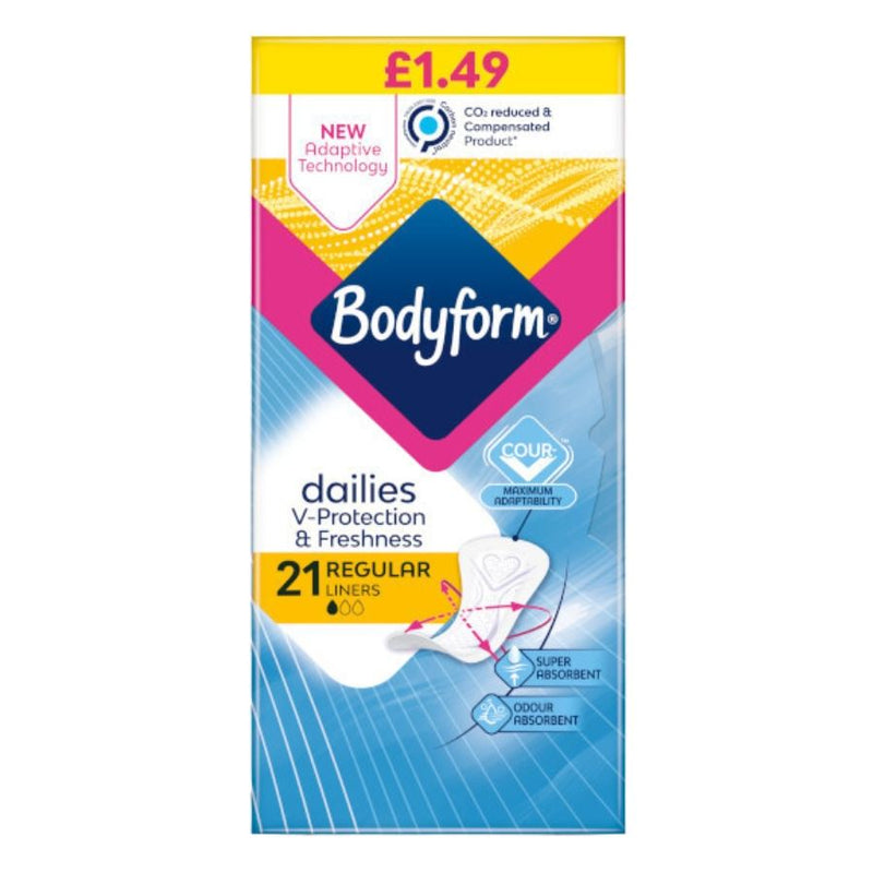 Bodyform Dailies Normal Panty Liners (21s)