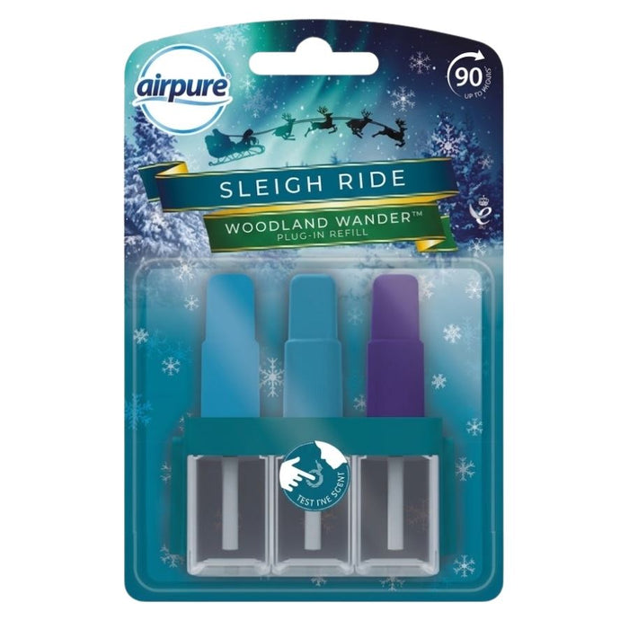 AirPure Sleigh Ride Plug-In Refill Air Freshener, 3 Fragrance (20ml)