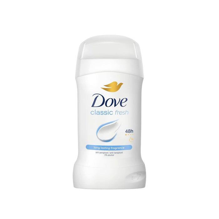 Dove Classic Fresh Women's Antiperspirant Deodorant Cream Stick for 48 hour sweat protection 50ml