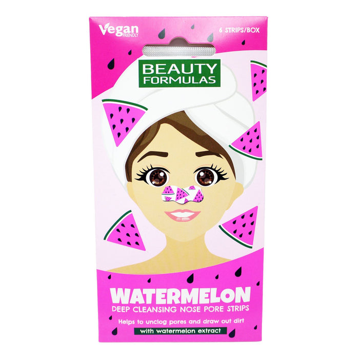 Beauty Formulas Nose Pore Strips Watermelon 6's