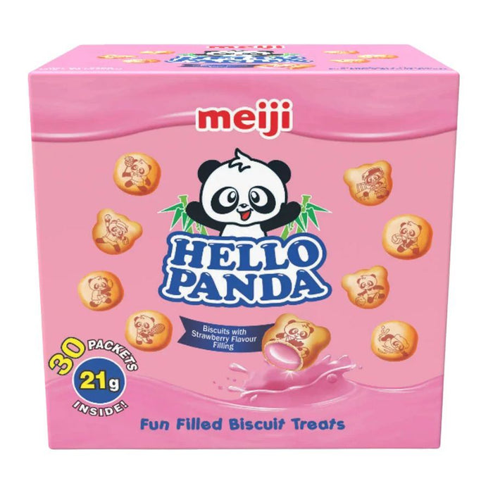 Hello Panda Strawberry Filled Biscuits (30 x 21g)