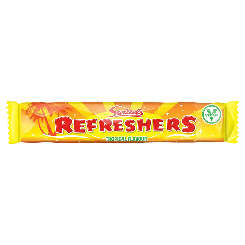 Swizzels Refreshers Tropical Flavour Gummy Bar (60 x 18g) - image 2