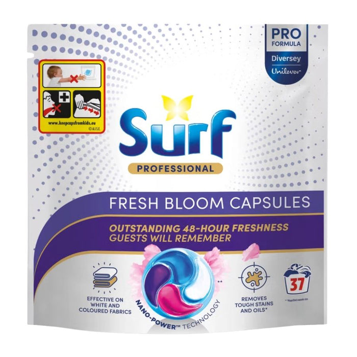 Surf Professional Fresh Bloom 4-in-1 Nano Laundry Capsules, 37s