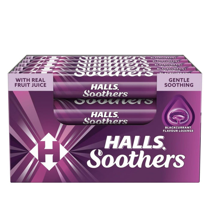 Halls Soothers Sweets Blackcurrant 45g (Pack Of 20)