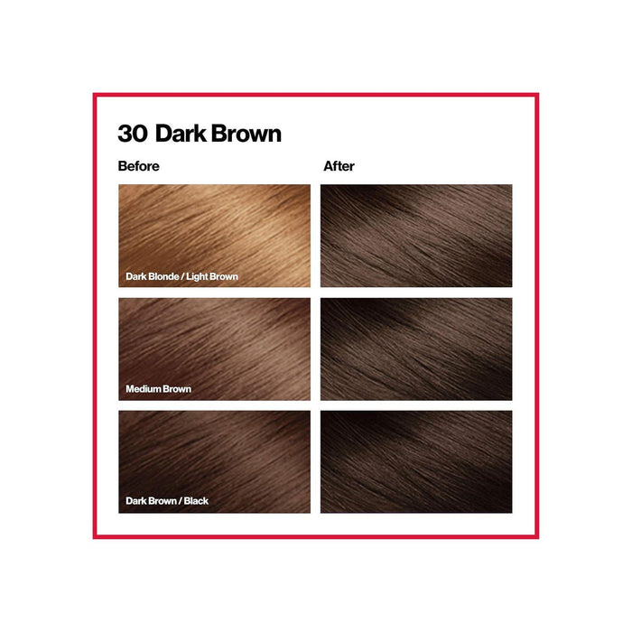 Revlon ColorSilk Permanent Color, Dark Brown #30