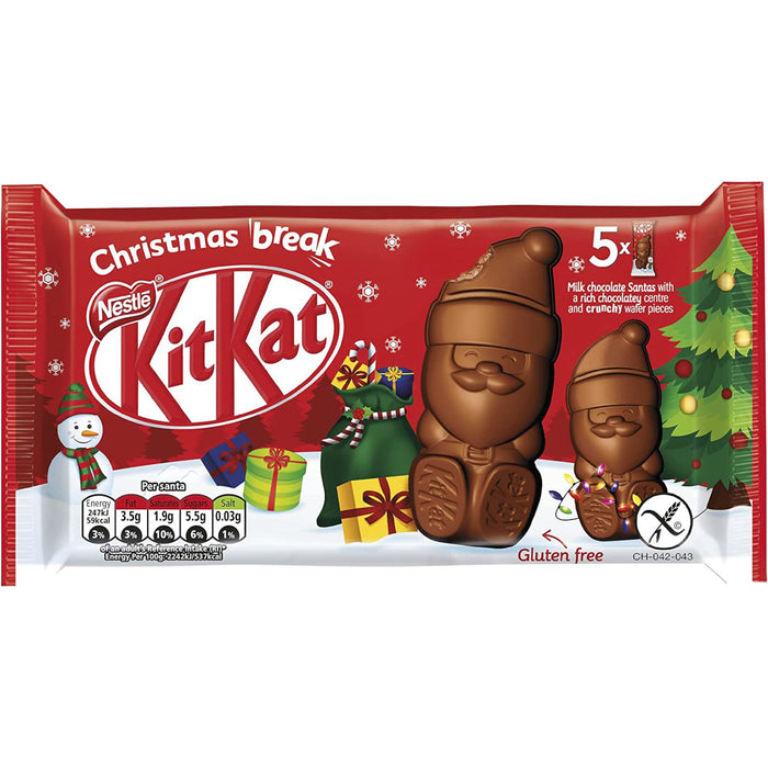 Kit Kat Chocolate Santa 5 Pack 145g BB 05/23
