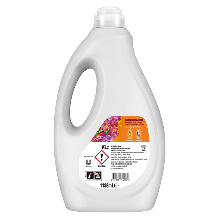 Surf Concentrated Liquid Detergent Passion Bloom 44 Washes (1.2L)