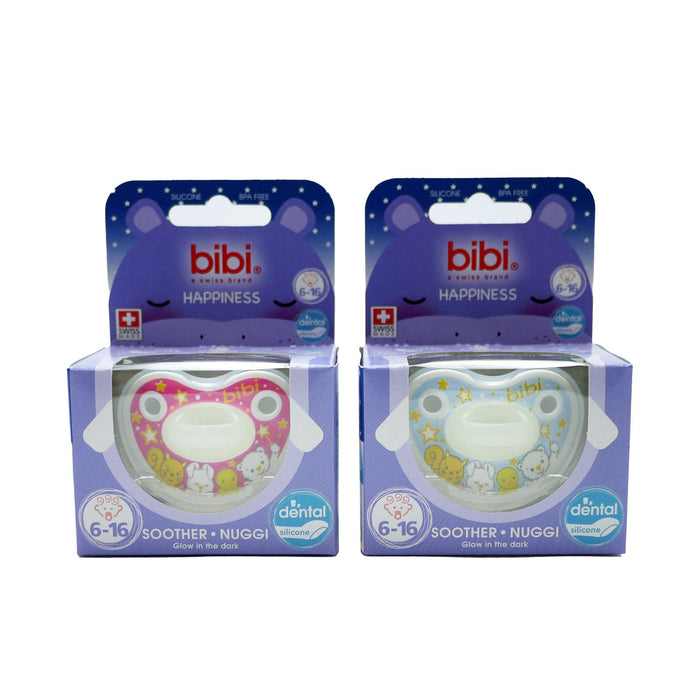Bibi Soother Happiness Glow 6-16 Months