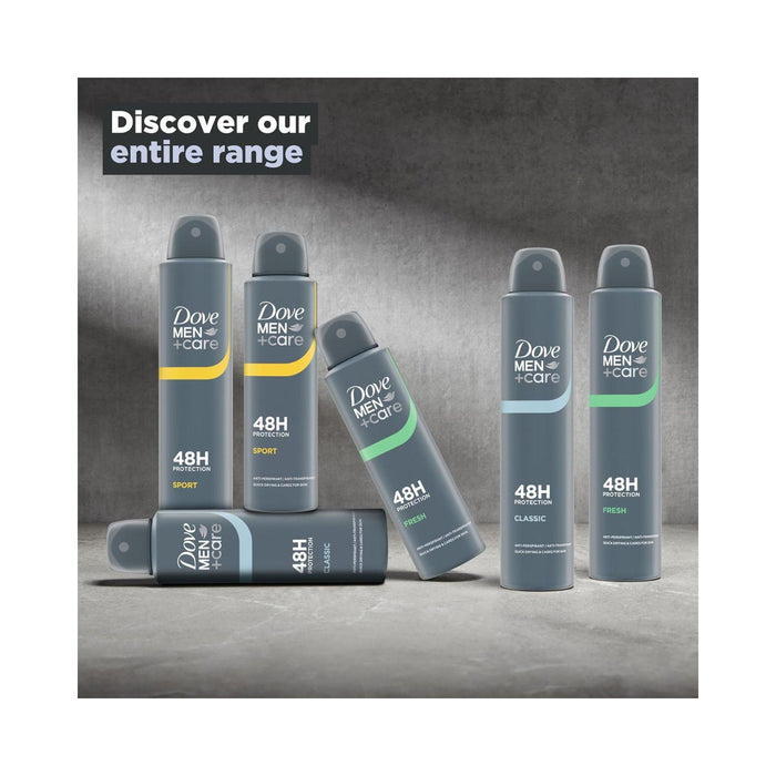 Dove Men+Care Classic with ¼ moisturising cream Men's Antiperspirant Deodorant Body Spray 200ml