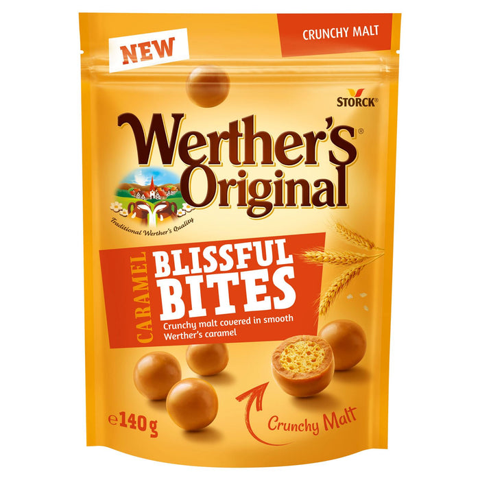 Werther's Original Caramel Blissful Bites Crunchy Malt (12 x 140g)