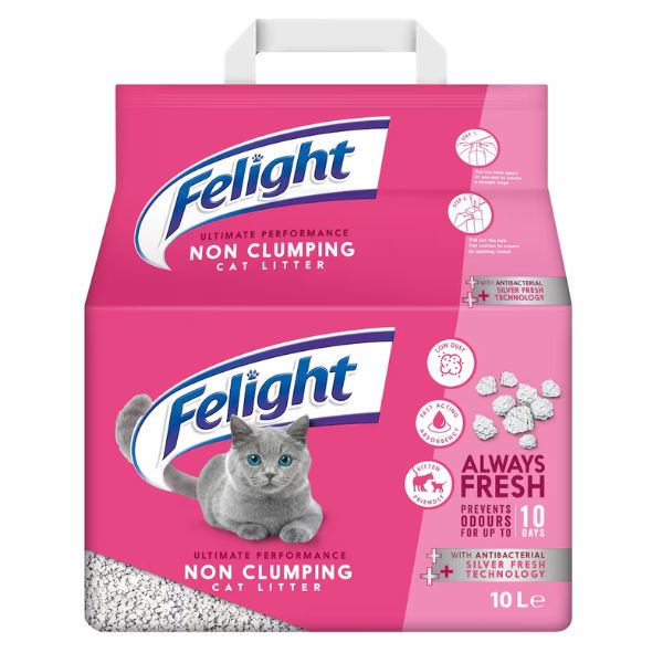 Felight Non Clumping Cat Litter, 10L