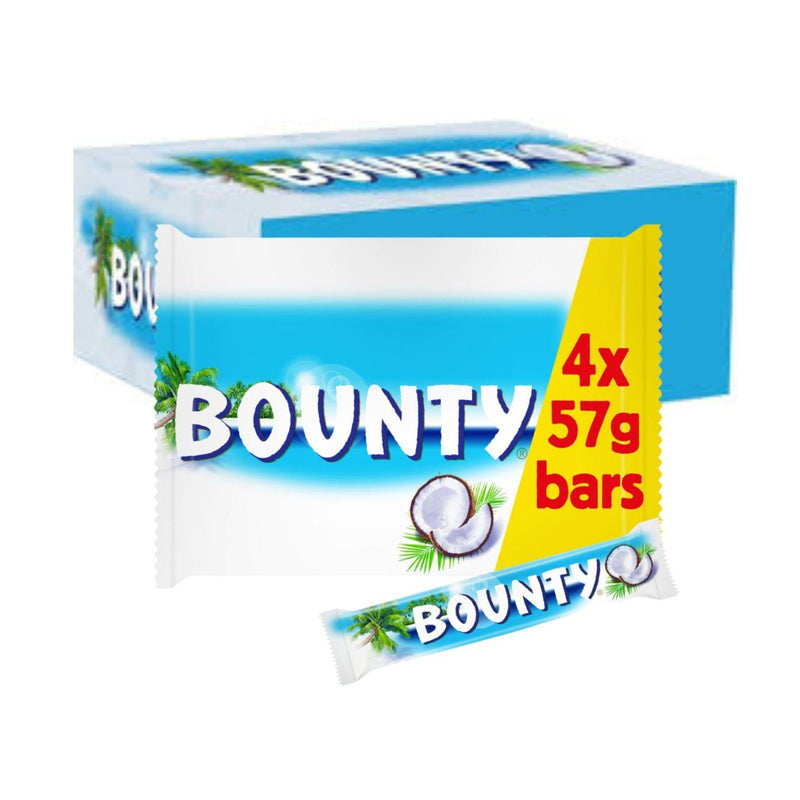Bounty Coconut Milk Chocolate 4 Pack 57g (Box of 12)