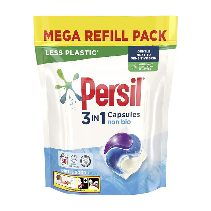 Persil 3 In 1 Capsules Non Bio 50 Wash