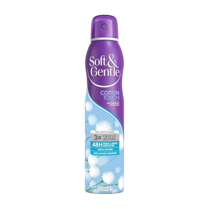 Soft & Gentle Cotton Touch Anti-Perspirant Deodorant Spray, 250ml