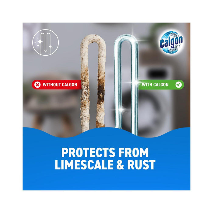 Calgon 4-in-1 Washing Machine Cleaner and Water Softener Tablets, 8 Count, (Box of 14)