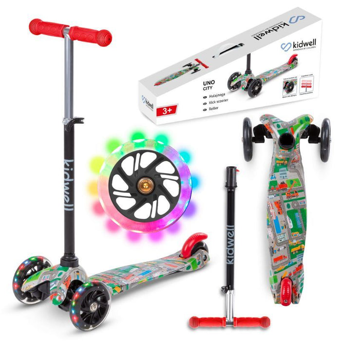 Kidwell 3 Wheeled Light Up Balance Scooter (Uno City)