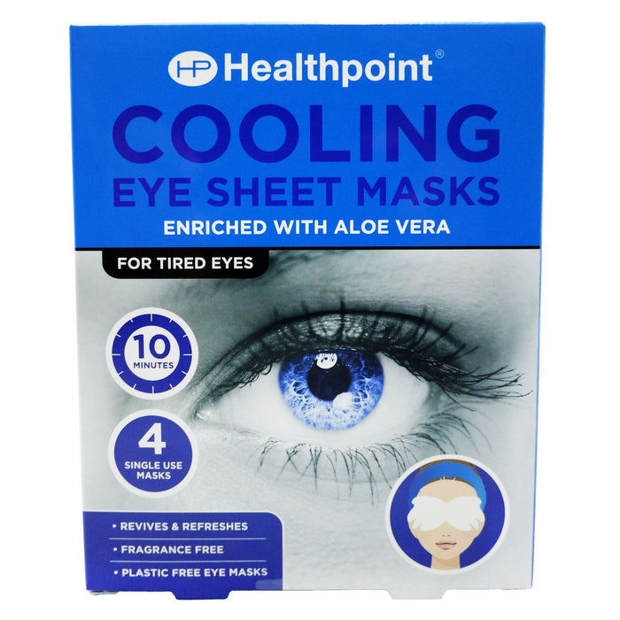 Healthpoint Cooling Eye Sheet Masks 4 Pack