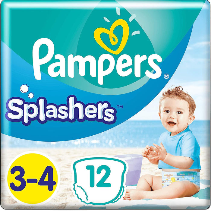 Pampers Splashers Disposable Swimming Nappies Size 3-4, 12 Pants