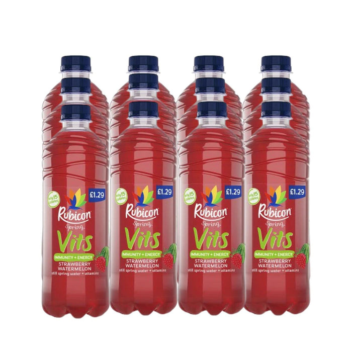 Rubicon Spring Still Vits Strawberry Watermelon £1.29 500ml (Box of 12)