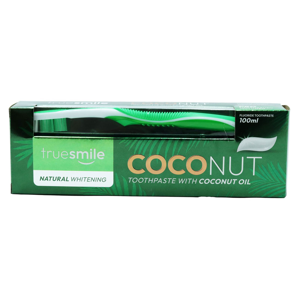 TrueSmile Natural Whitening Coconut Toothbrush & Toothpaste 100ml — myShop