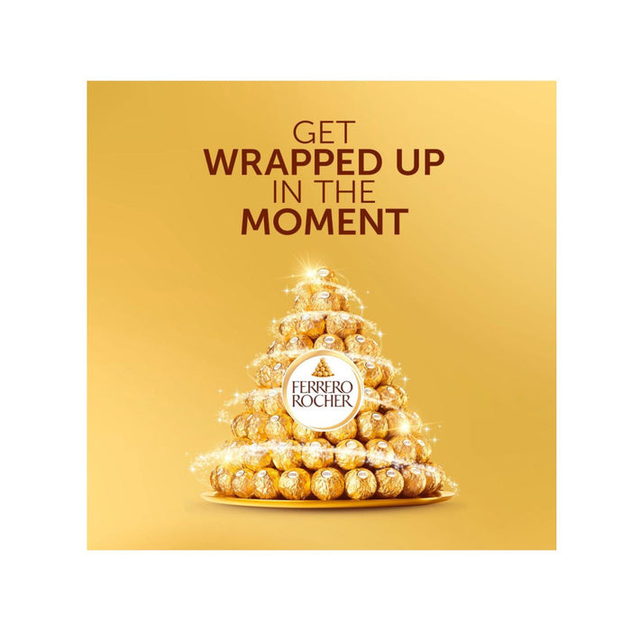 16x Ferrero Rocher Milk Chocolate Hazelnut Pralines Treat 3 Pack 37.5g