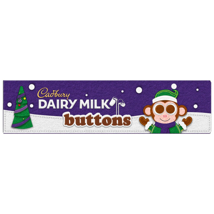 Cadbury Xmas Dairy Milk Buttons Chocolate Tubes Full Box 72g (Box of 15)