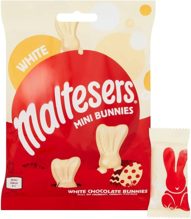 Nestle Maltesers Mini White Chocolate Bunnies 58g BB 26/05/24