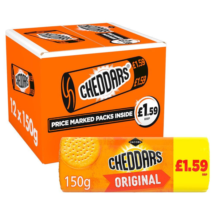 Jacob's Baked Cheddars Cheese Crackers (12 x 150g)