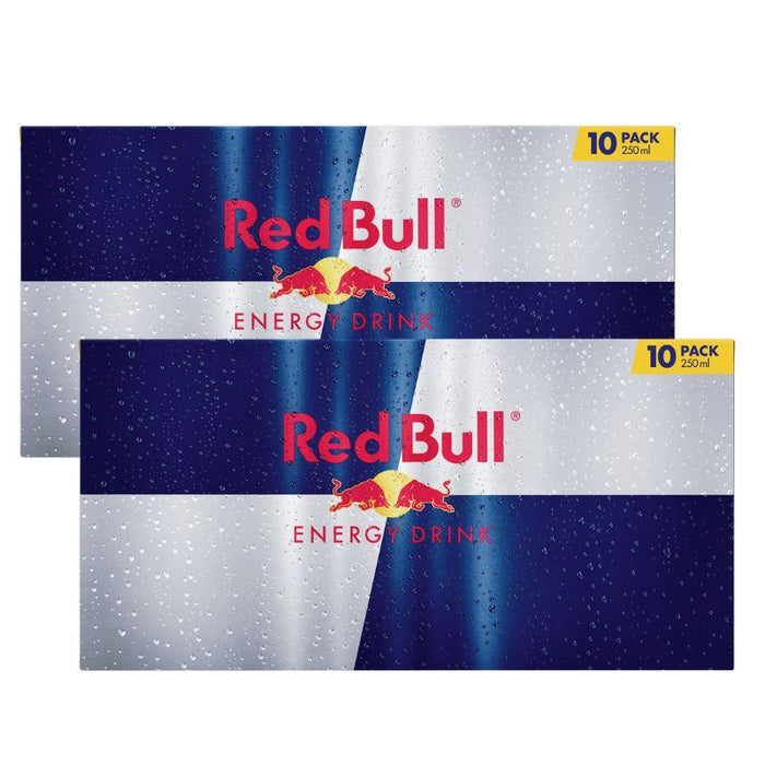 Red Bull Energy Drink, 10 Pack (2x10 x 250ml) - Total of 20 Cans