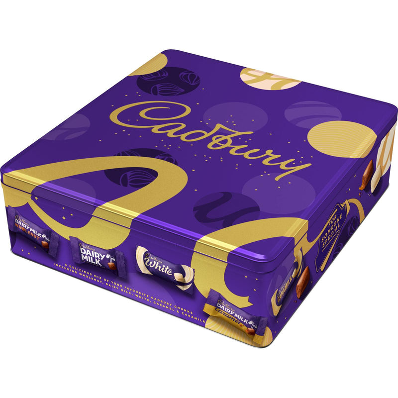 Cadbury Mixed Chunks Tin, Assorted Chocolate, 600g