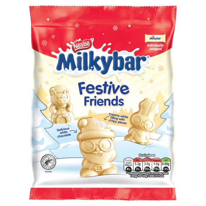 Milkybar Festive Friends White Chocolate Bag 57g BB 30/04/24