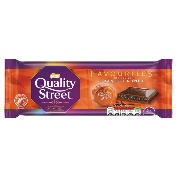 Quality Street Favourites Orange Crunch Chocolate Block 84g BB 6/24